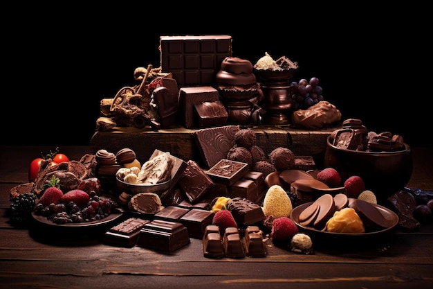 une collection de chocolats dont un qui porte le nom ".