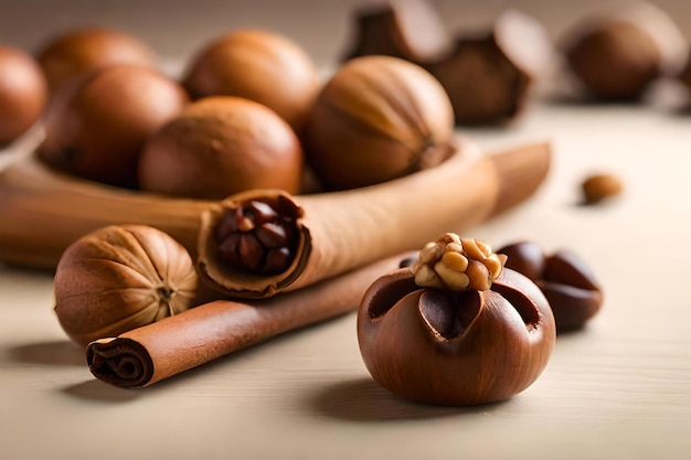 Une collection de chocolats et de fraises sur une table.