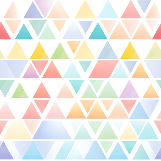 une collection colorée de triangles de différentes couleurs