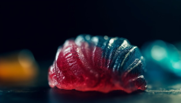 La collection de coquillages lumineux présente des couleurs vibrantes de la vie marine générées par l'IA