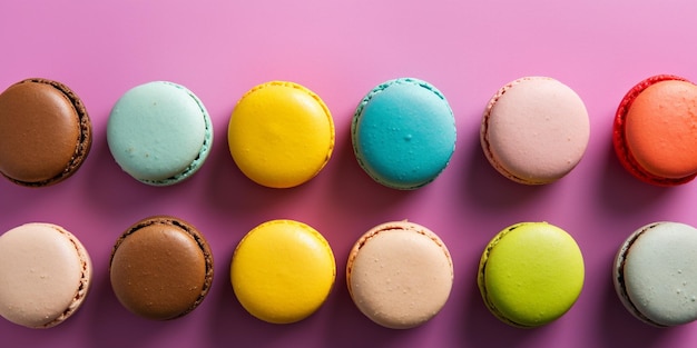 une collection de cupcakes colorés avec des couleurs différentes.