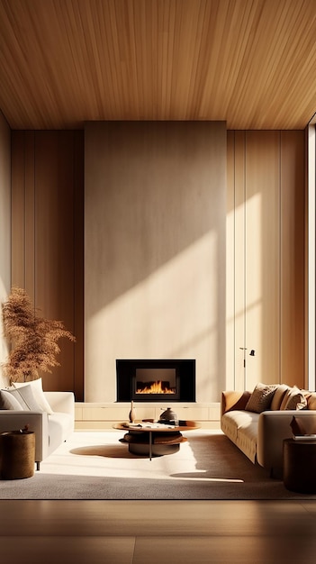 Collection de designs d'intérieur de salon minimaliste