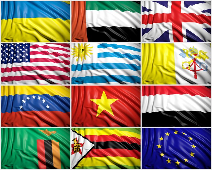 Photo collection de drapeaux