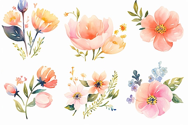 Une collection de fleurs de la collection par personne