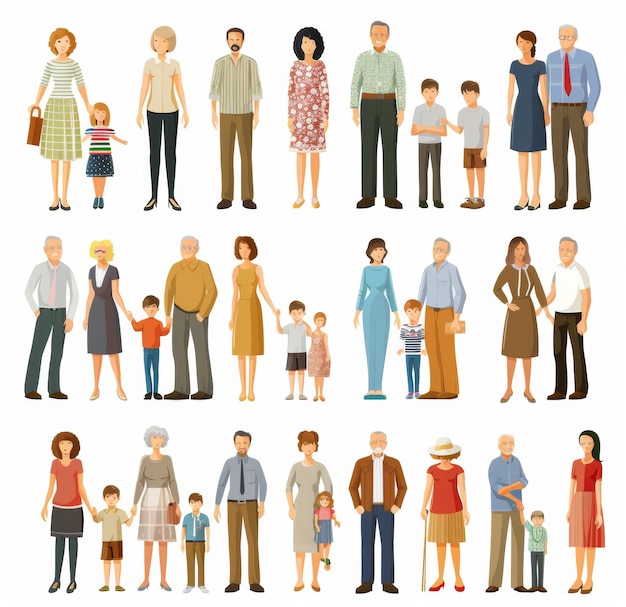 une collection de gens de thes et celui au milieu est du bas à droite