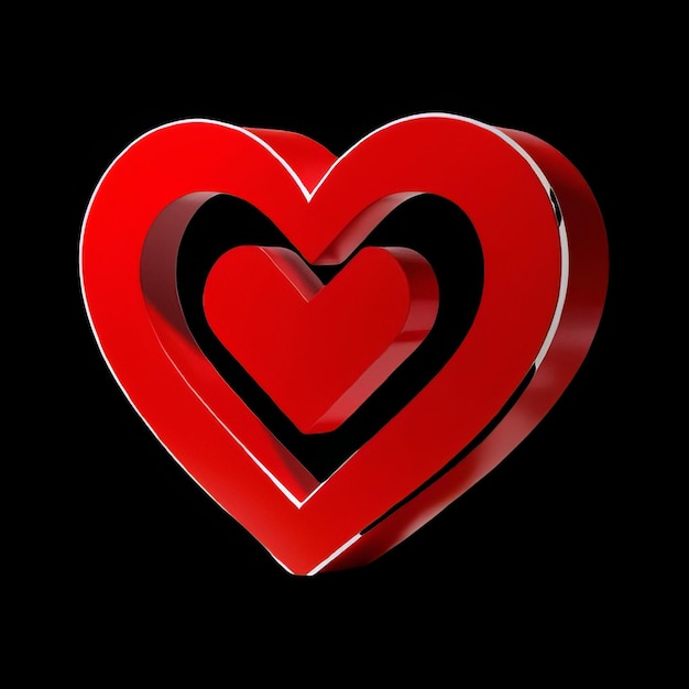 Collection d'icônes de symbole de cœur d'amour Set d'illustration d'amour avec des cœurs vectoriels solides et contournés