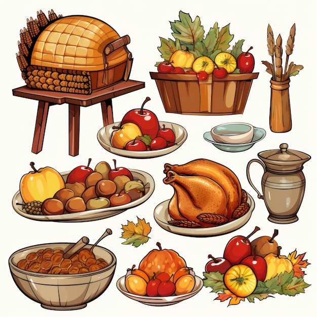 La collection de la journée de Thanksgiving est mignonne.