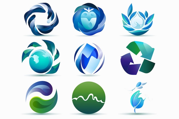 une collection de logos comprenant le logo du logo du logo