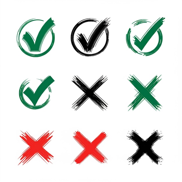 une collection de logos avec une croix dessus
