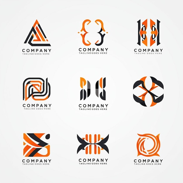 une collection de logos pour les entreprises et les entreprises