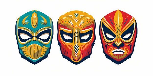 une collection de masques de la série par personne