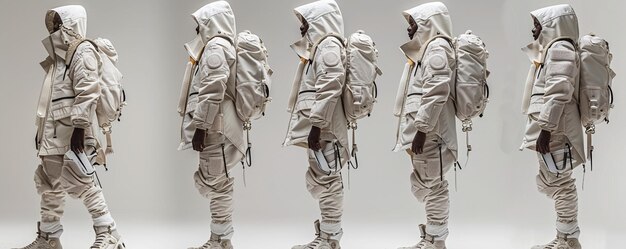 Photo une collection de mode futuriste inspirée par l'arrière-plan