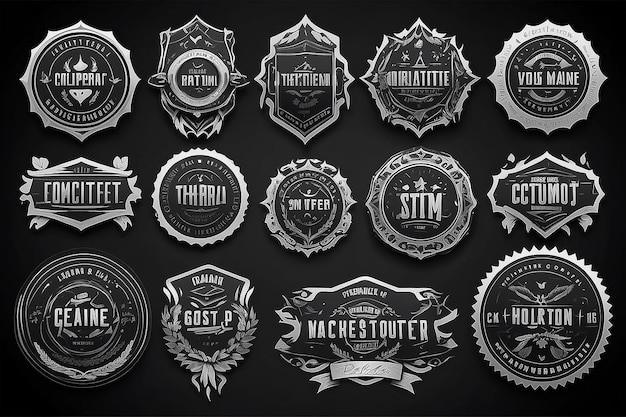 Photo collection de modèles de badges designs d'insignes de qualité supérieure