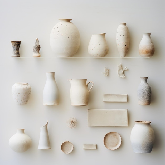 La collection mystique de céramiques non polies inspirée de Naoko Takeuchi dévoilée sous une lumière douce et Shodo D
