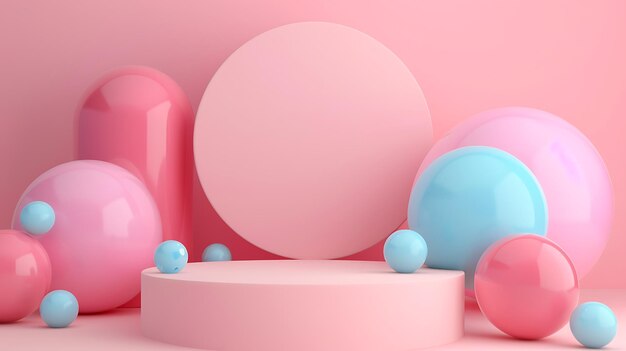 une collection d'œufs de Pâques colorés dans un affichage rose et bleu