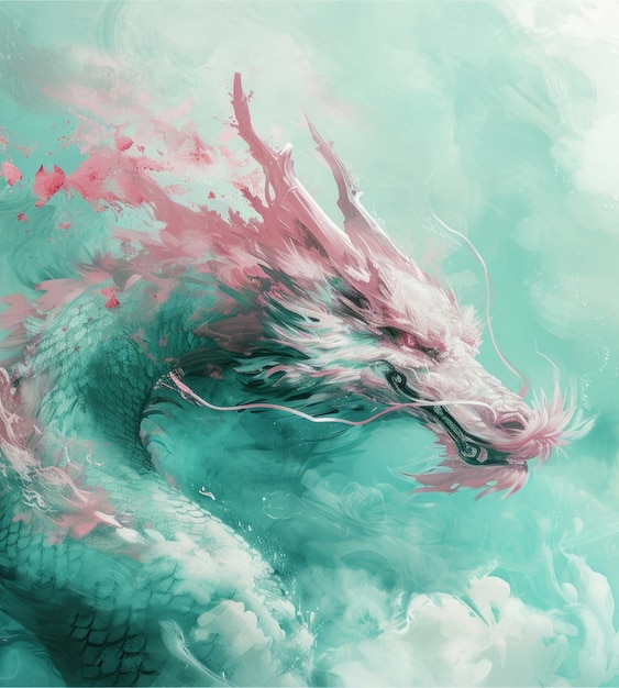 Une collection d'œuvres de dragons pleine d'une ambiance majestueuse et d'une scène pittoresque pour les amateurs de créatures mythiques
