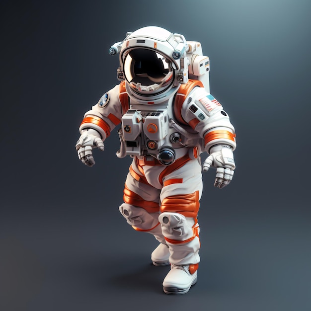 D Collection de personnages d'astronautes