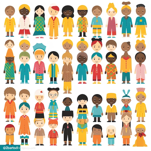 une collection de personnages de dessins animés dont l'un des personnages les plus populaires