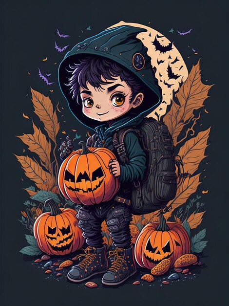 Collection de t-shirts Spooky Halloween Fun pour enfants