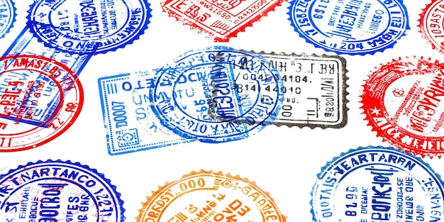 Une collection de timbres de l'année