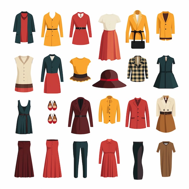 une collection de vêtements dont un qui a le mot " j'aime " dessus