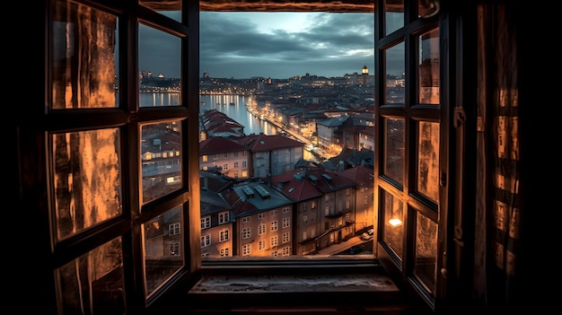 Collection de vues de fenêtres Voyagez à travers votre fenêtre