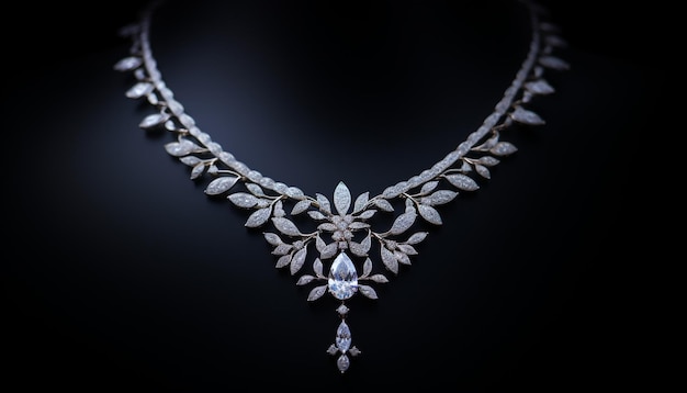 un collier de diamants