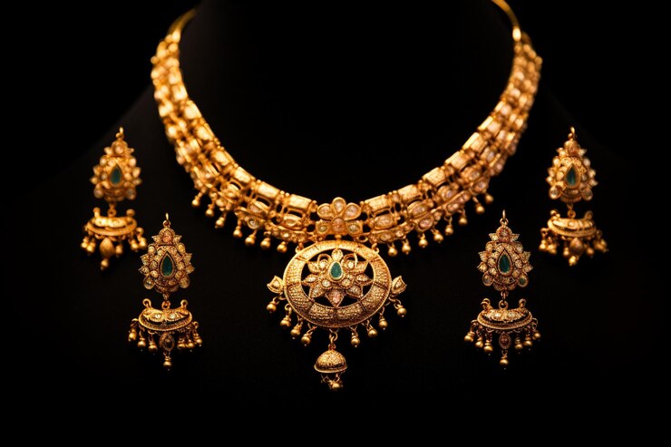 Un collier d'or antique indien