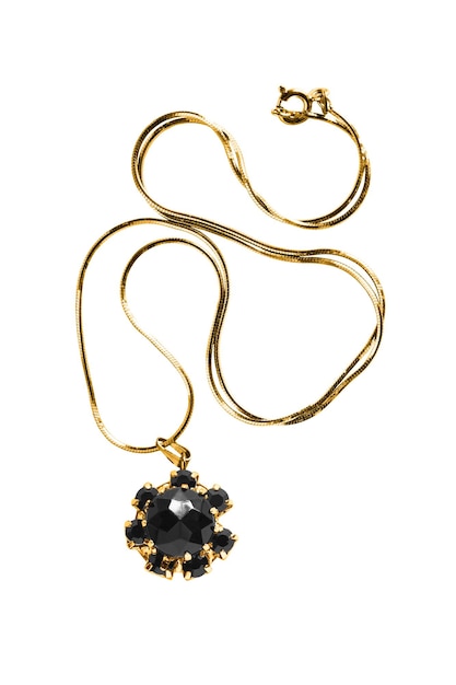 Collier en or isolé