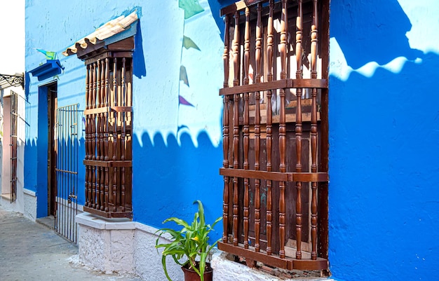 Colombie Cartagena Walled City Cuidad Amurrallada et bâtiments colorés dans le centre-ville historique