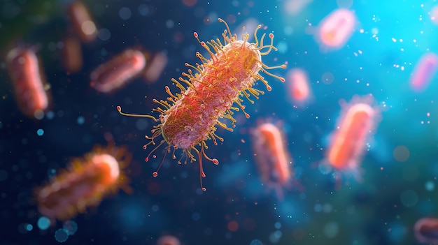 Des colonies de bactéries au microscope