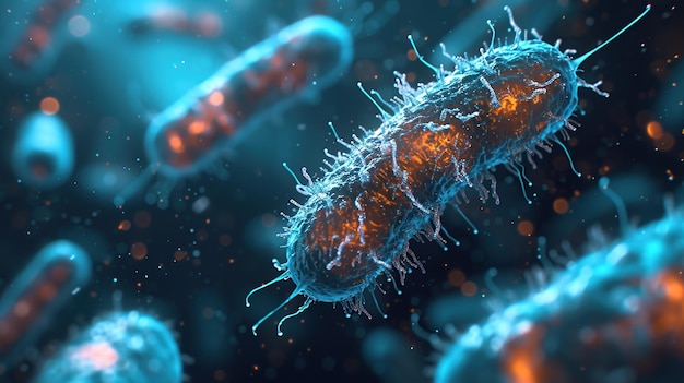 Des colonies de bactéries au microscope