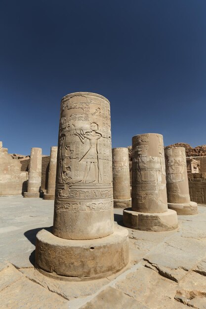 Colonne de Kom Ombo Temple Assouan Egypte