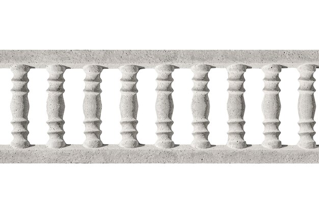 colonnes de clôture en pierre grise isolées