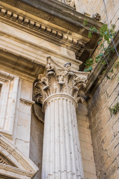 Colonnes corinthiennes. Cathédrale de l'Assomption de la Vierge (Santa Iglesia Catedral - Museo Catedralicio), Jaen, Andalousie, Espagne