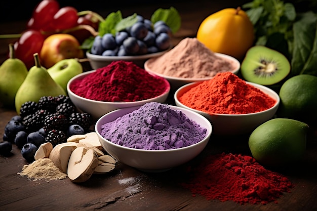 Colorant Alimentaire Naturel En Poudre Dérivé De Légumes Ai Génératif