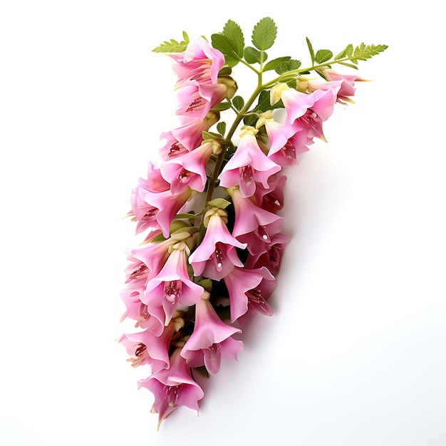 Photo coloré isolé de fleur de foxglove mettant en valeur les hautes flèches du concept créatif conception de l'idée
