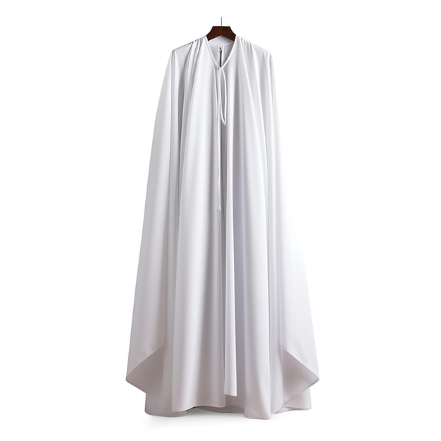 Photo coloré de sudanese thobe type robe matériau coton concept de couleur vêtements traditionnels blancs mode