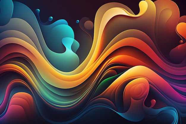 Colorful abstrait d&#39;onde