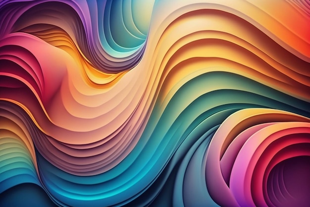 Colorful abstrait d&#39;onde