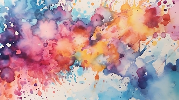 Colorful aquarelle