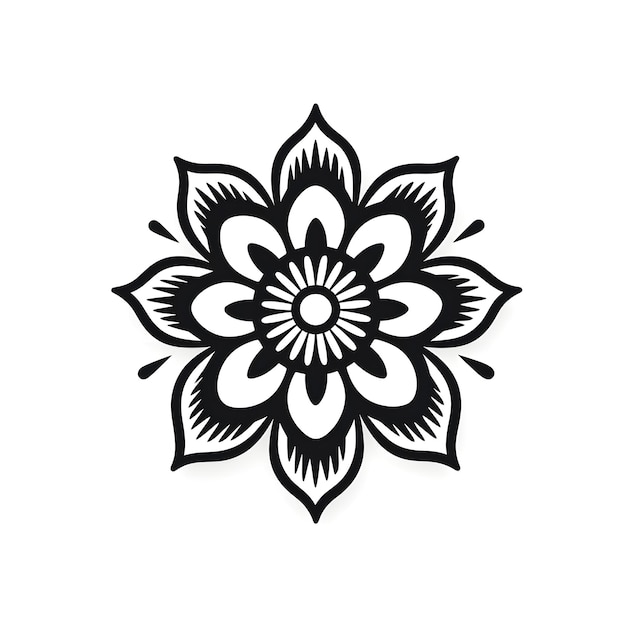 Coloriage d’art en ligne d’une fleur de jardin