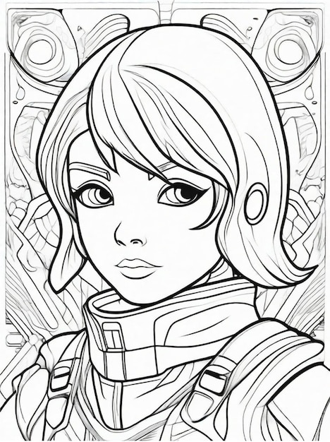 Photo coloriage dessin au trait super-héros coloriage