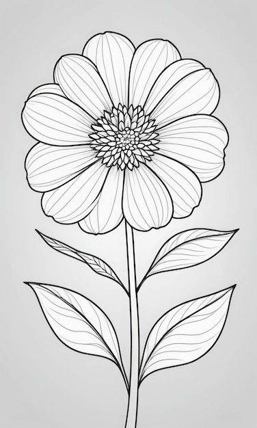 Photo coloriage de fleurs de stramonium pour enfants