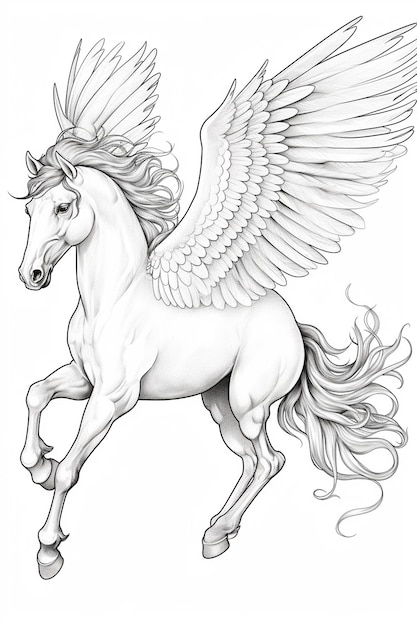 Photo coloriage licorne