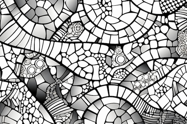 coloriage mosaïque