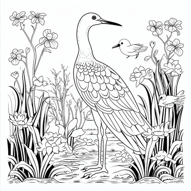 Coloriage oiseau