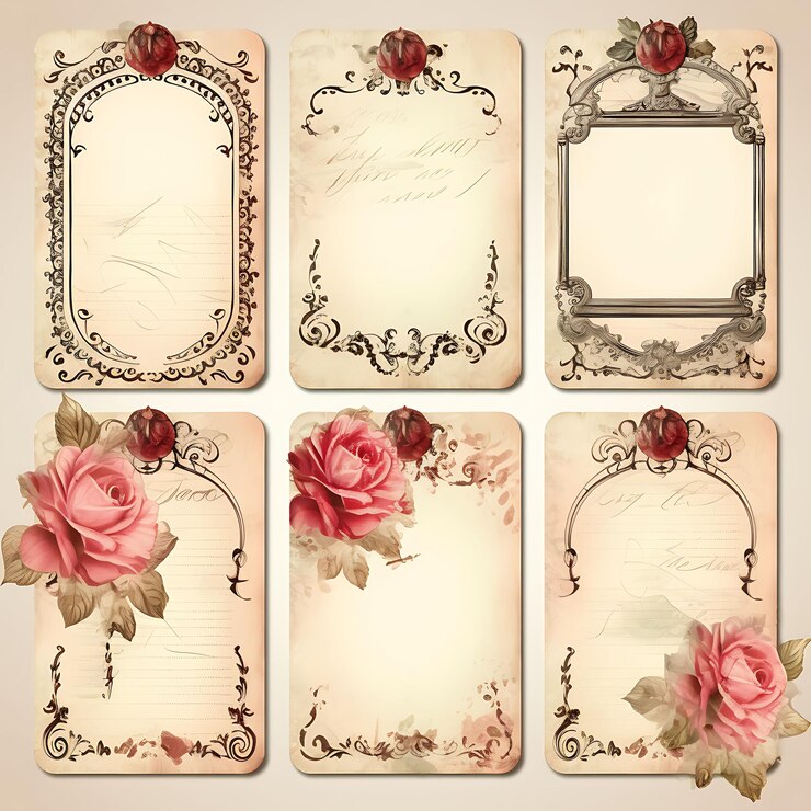 Photo colourful vintage amour lettre d'amour antique papier en détresse en bois fr art décor illustration flat2d