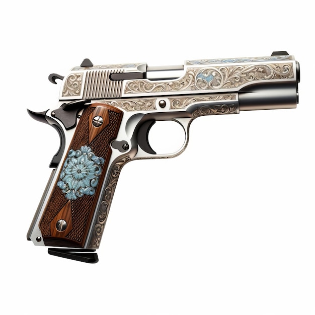 Colt 1911 Un art intemporel de dessins colorés et de motifs complexes