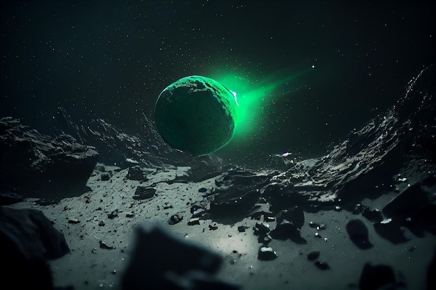 La comète verte passe par une planète générative ai